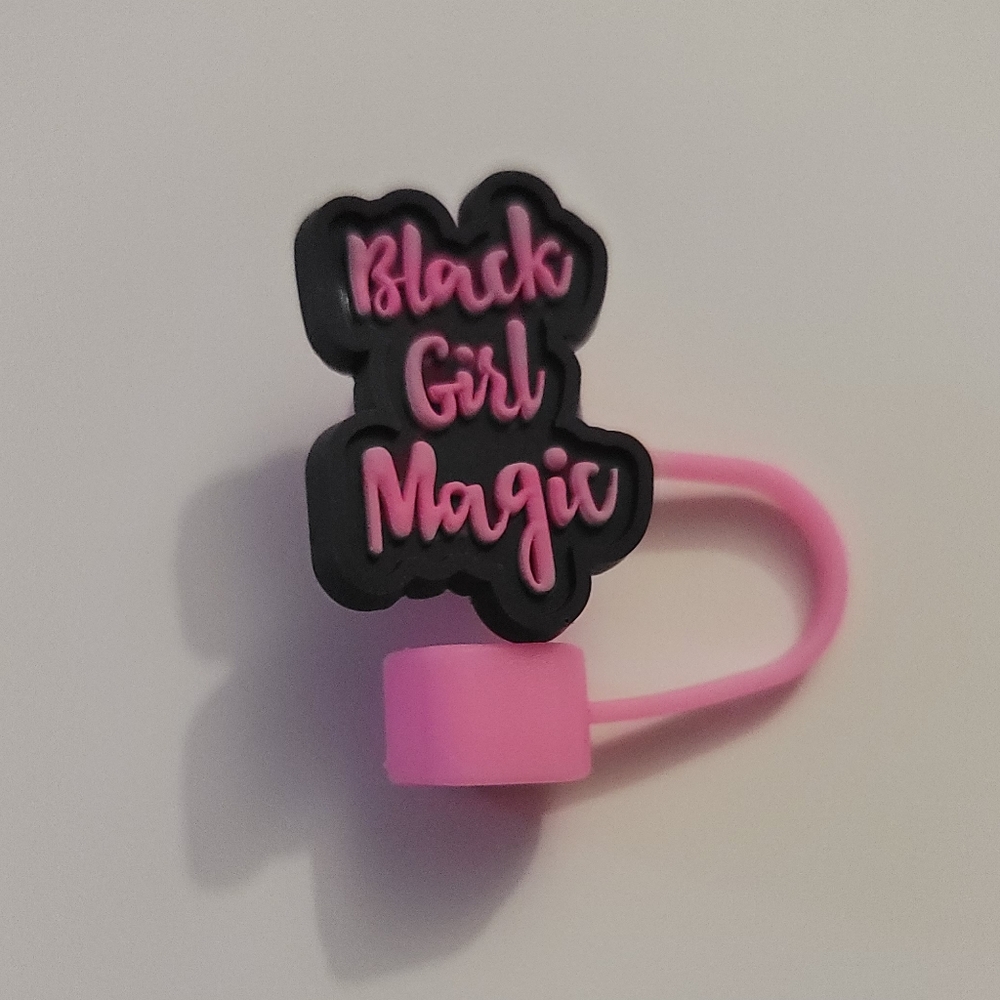 NEW Black Girl Magic Straw Cover For Stanley Starbucks Tumbler Cup NEW - Picture 4 of 5